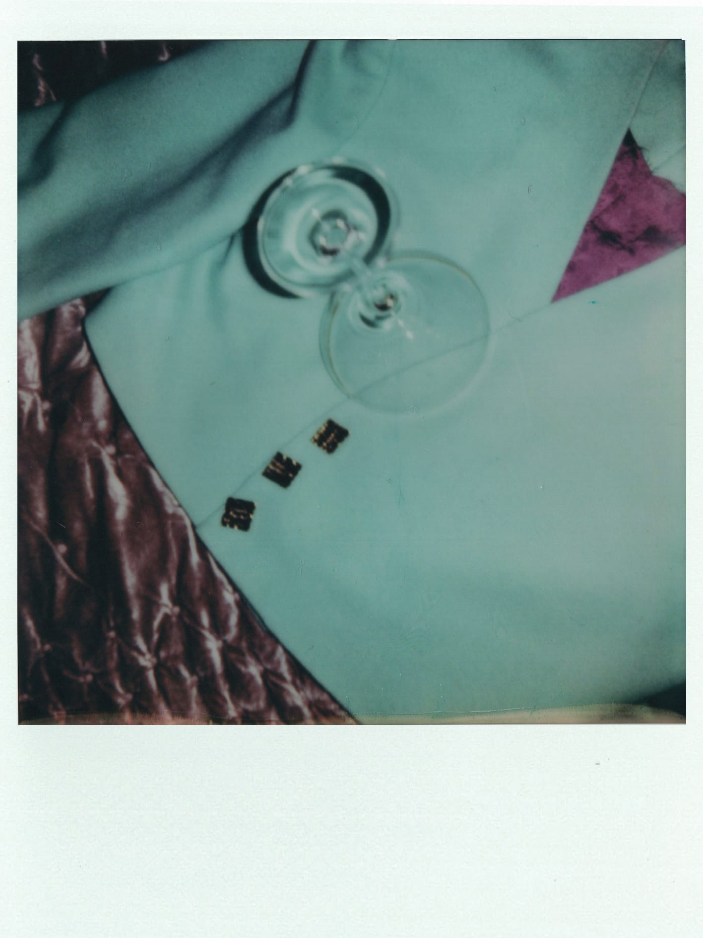 mint green cropped blazer gold buttons shoulder pads