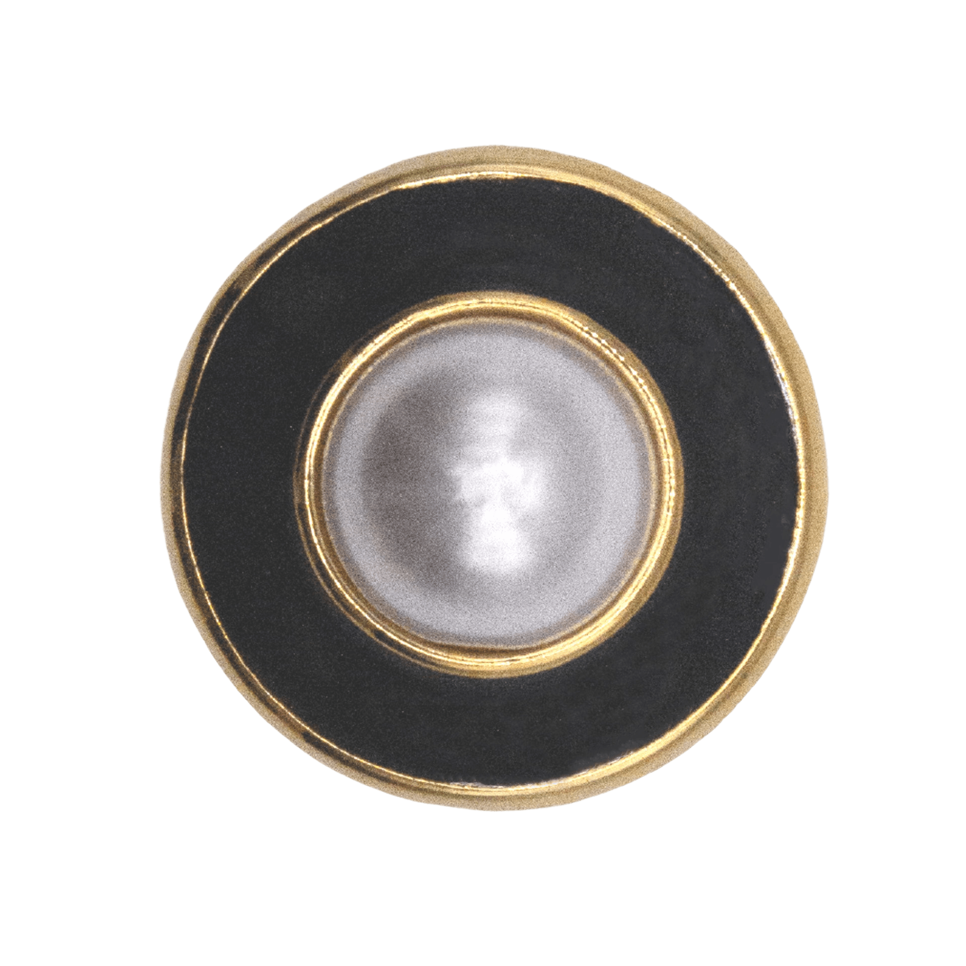 14k gold vacuum plated button