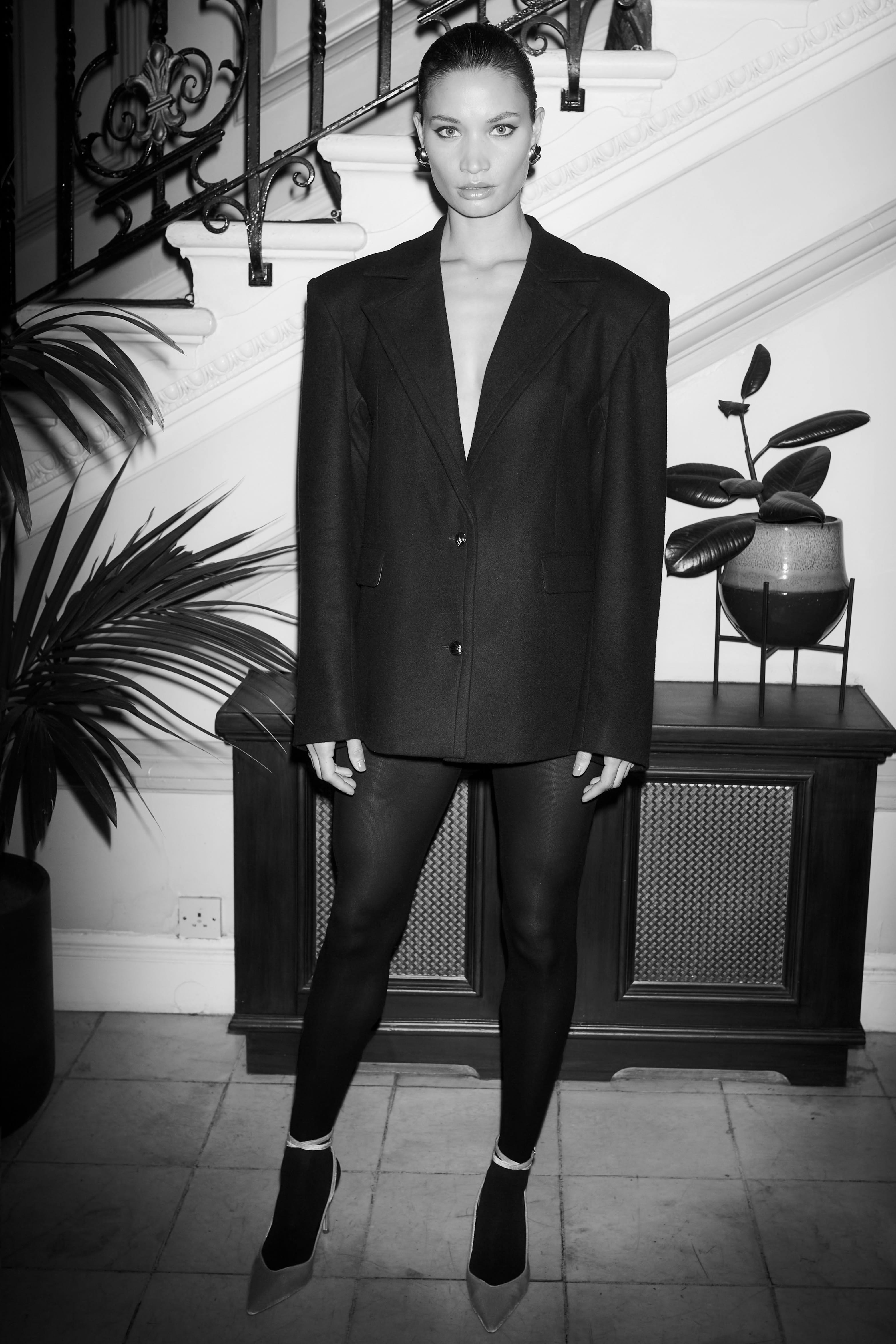 Oversized Black Boxy Fit Blazer