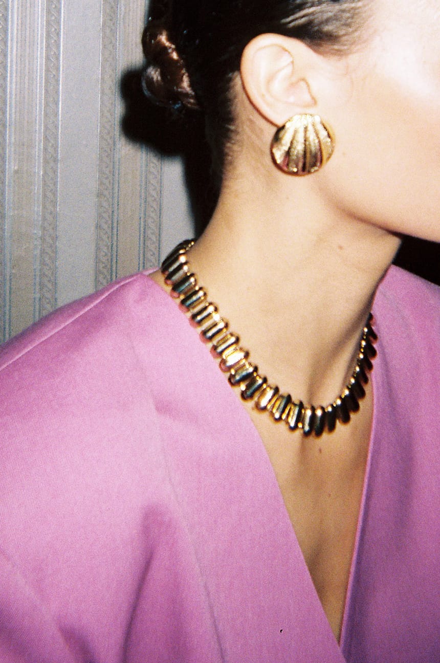 Gold Jewellery Boxy Blazer